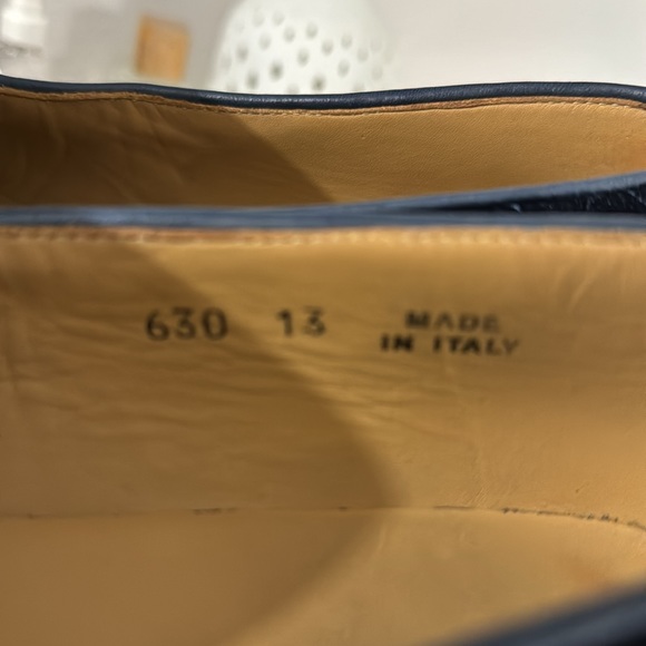 Del Toro Blue Suede Loafers Size 13 Made in Italy - Picture 6 of 7